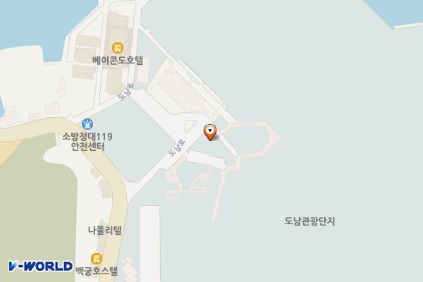 통영관광정보센터(도남동) 위치 지도 — 경상남도 통영시 도남로 269-26