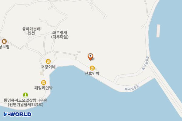 욕지 자부마을 위치 지도 — 경상남도 통영시 자부포길79-1