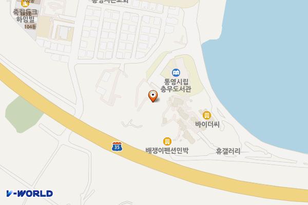 통영시장애인종합복지관 위치 지도 — 경상남도 통영시 용남면 기호바깥길 7-89