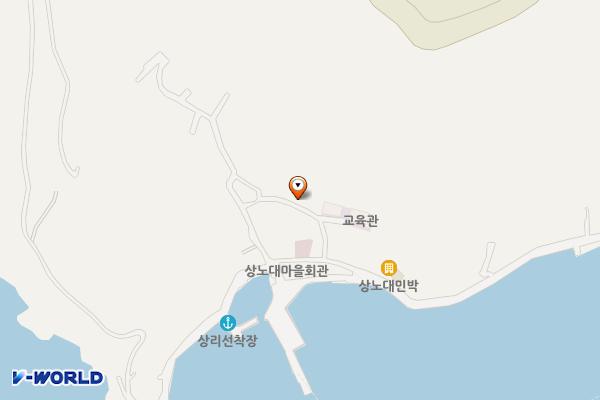 노대상리 공중화장실 위치 지도 — 경상남도 통영시 상리길45-14