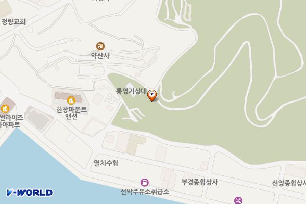 이순신공원(기상대) 위치 지도 — 경상남도 통영시 정량동 846-1