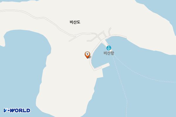 한산비산도무방류시스템화장실 위치 지도 — 경상남도 통영시 한산면 염호리 909