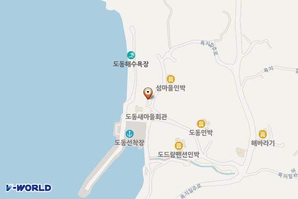 욕지도동 공중화장실 위치 지도 — 경상남도 통영시 욕지면 도동길96