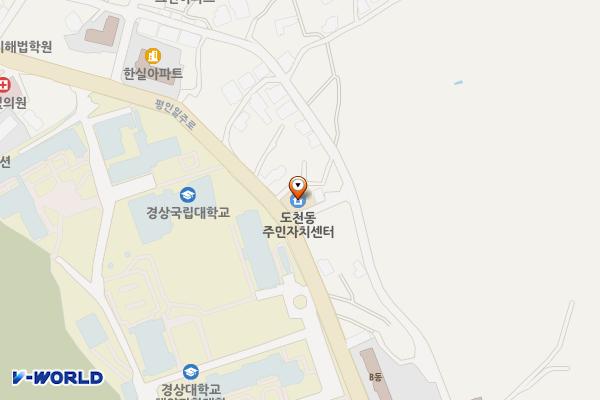 도천동사무소 위치 지도 — 경상남도 통영시 평인일주로36
