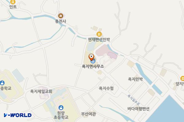 욕지면사무소 위치 지도 — 경상남도 통영시 욕지면 중촌길193