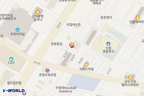 상대동 노상29 위치 지도 — 경상북도 포항시 남구 중섬로59-12