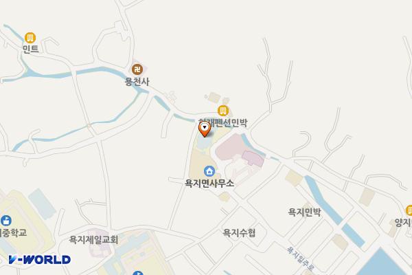 욕지도서관 위치 지도 — 경상남도 통영시 욕지면 중촌길203