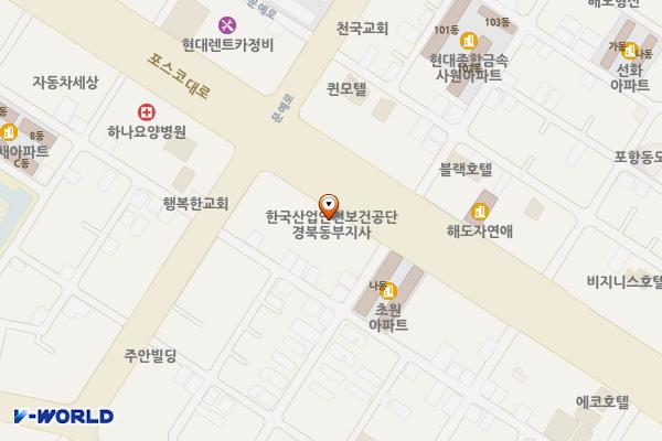 상대동 노상25 위치 지도 — 경상북도 포항시 남구 포스코대로402
