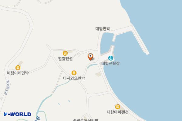 사량대항 공중화장실 위치 지도 — 경상남도 통영시 사량면 대항길47-42