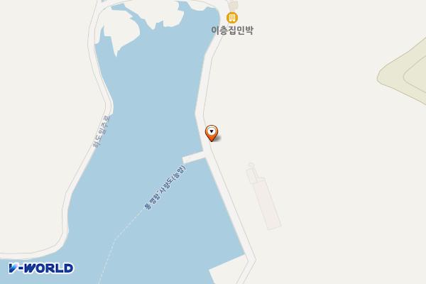 사량백학 무방류시스템 위치 지도 — 경상남도 통영시 사량면 백학길 57