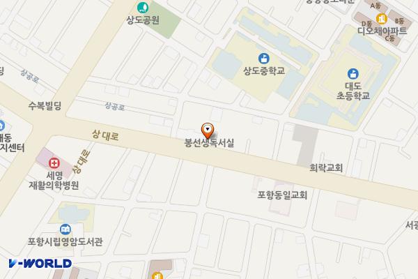 상대동 노상19 위치 지도 — 경상북도 포항시 남구 상대로 125
