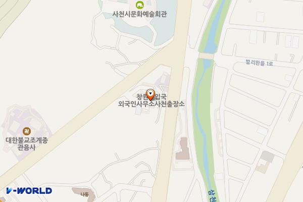 창원출입국외국인사무소 사천출장소 화장실 위치 지도 — 경상남도 사천시 삼천포대교로 450, 마산출입국 사천출장소 (선구동)
