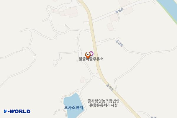 다솔주유소 위치 지도 — 경상남도 경상남도 사천시 곤명면 봉명로  89