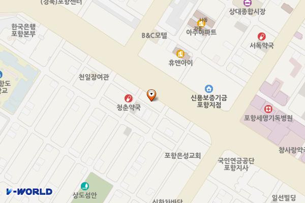 상대동 노상16 위치 지도 — 경상북도 포항시 남구 포스코대로324