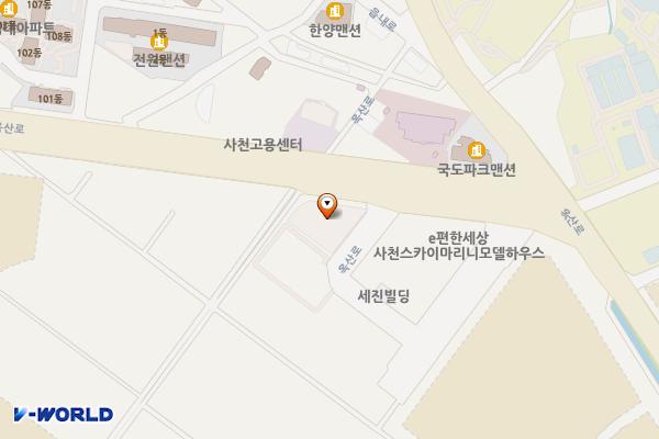 사천시외버스터미널 위치 지도 — 경상남도 사천시 사천읍 옥산로  120