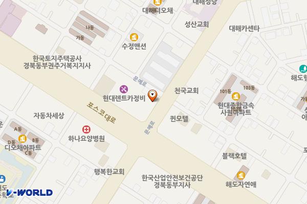 상대동 노상14 위치 지도 — 경상북도 포항시 남구 문예로 97