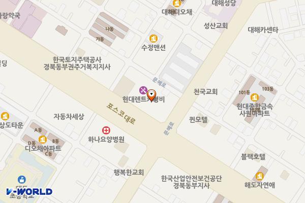 상대동 노상13 위치 지도 — 경상북도 포항시 남구 포스코대로 385