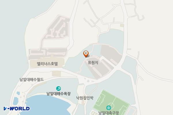 남일대해수욕장 위치 지도 — 경상남도 사천시 남일대길  60-3