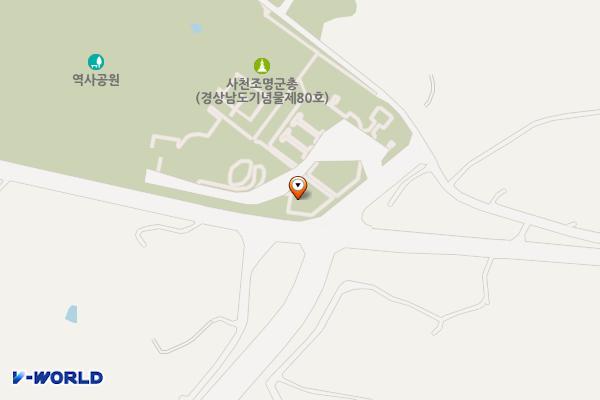 조명군총 위치 지도 — 경상남도 사천시 용현면 선진공원길 324