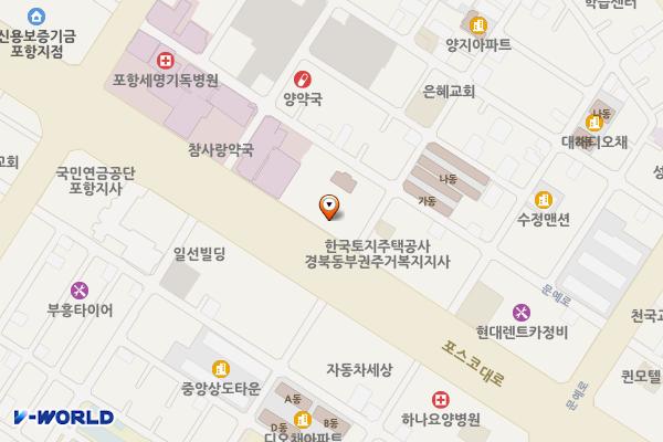 상대동 노상10 위치 지도 — 경상북도 포항시 남구 포스코대로 365