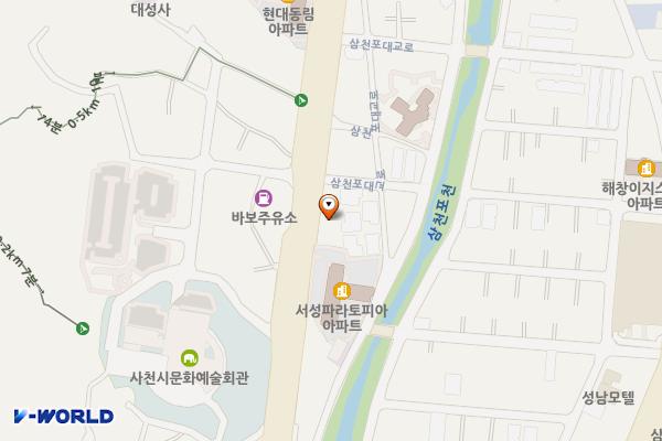 삼천포주유소 위치 지도 — 경상남도 경상남도 사천시 삼천포대교로  484 (동림동)