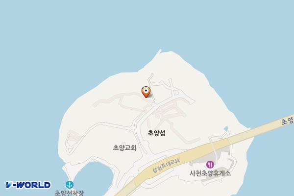 초양도 대관람차 위치 지도 — 경상남도 사천시 초양길  12-1