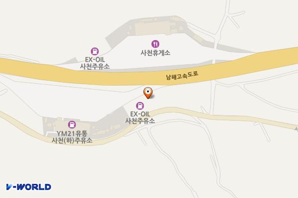 YM21유통(주) 사천(하)주유소 위치 지도 — 경상남도 경상남도 사천시 곤양면 서삼로  637