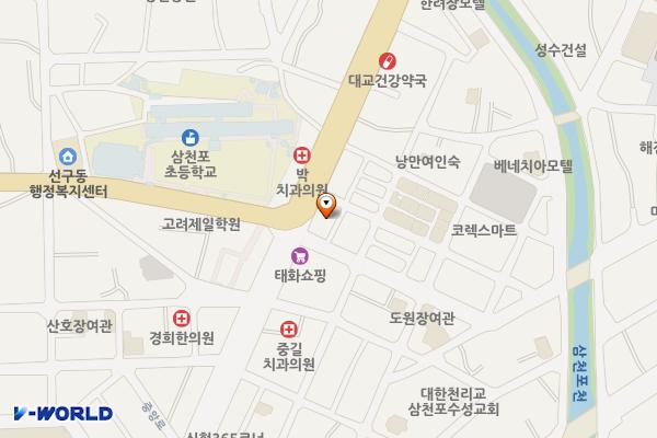 중앙시장(공동물류창고) 위치 지도 — 경상남도 사천시 중앙시장2길  6-4