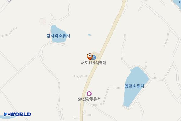 사천소방서 서포지역대 화장실 위치 지도 — 경상남도 사천시 서포면 서포로  221