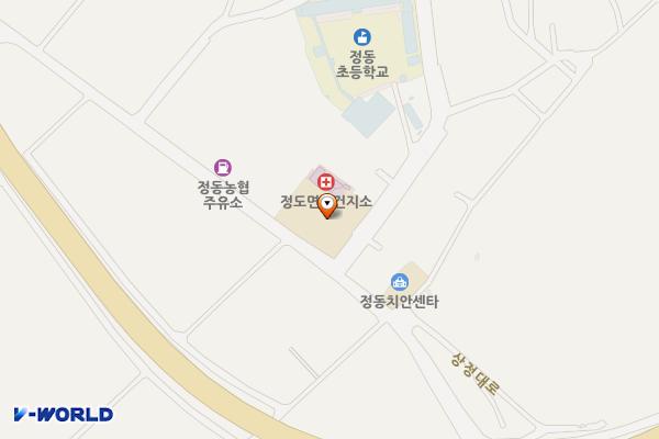 정동면행정복지센터 1층 화장실 위치 지도 — 경상남도 사천시 정동면 상정대로 2540-39, 정동면행정복지센터 1층