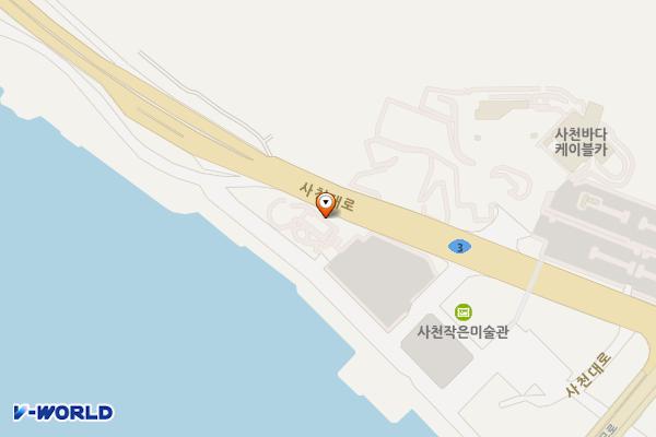 삼천포대교공원 음악분수대 위치 지도 — 경상남도 사천시 사천대로  35 (대방동)