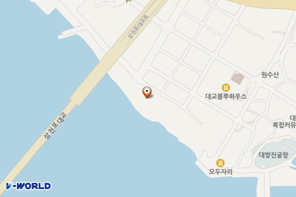 군영숲 위치 지도 — 경상남도 사천시 군영숲길  61 (대방동)