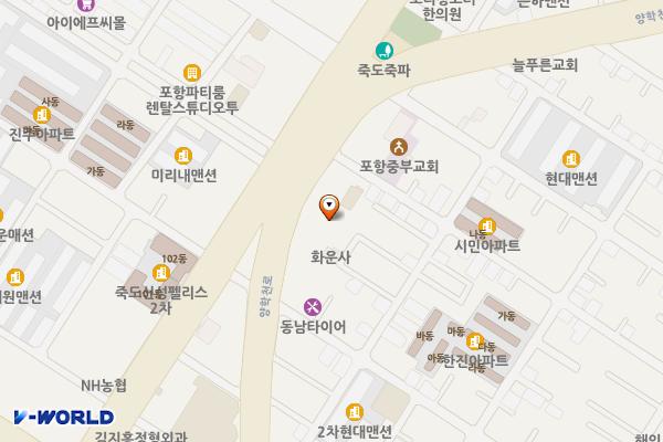 상대동 노상2 위치 지도 — 경상북도 포항시 남구 양학천로142