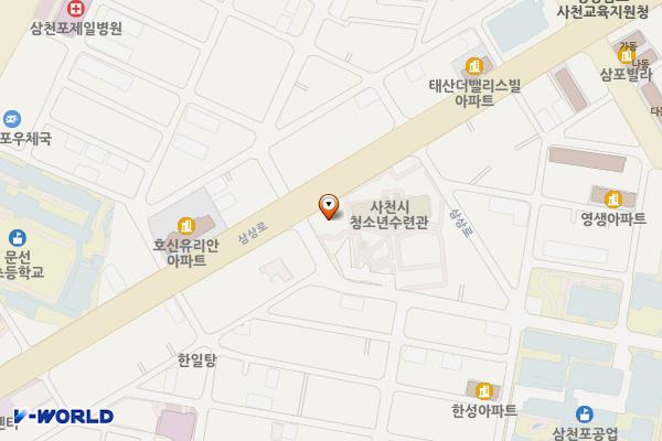 사천문화원 위치 지도 — 경상남도 사천시 문선4길 21, 사천문화원 (벌리동)