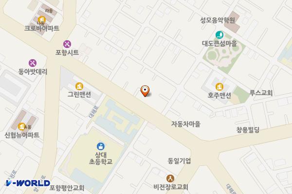 상대동 노상1 위치 지도 — 경상북도 포항시 남구 대해로87