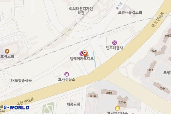 효곡동 노상15 위치 지도 — 경상북도 포항시 남구 효자로118번길 13-1