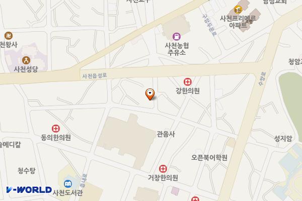 사천읍시장주차장 위치 지도 — 경상남도 사천시 사천읍 시장2길  31