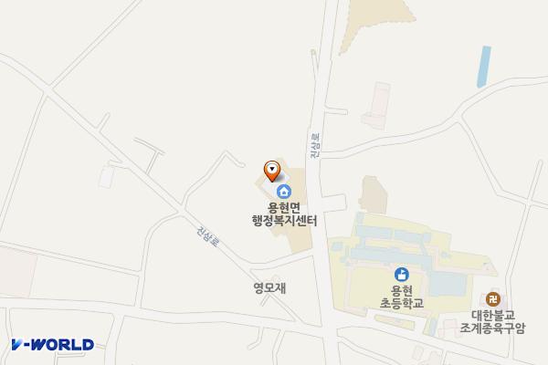 용현면행정복지센터 1층 화장실 위치 지도 — 경상남도 사천시 용현면 진삼로 637, 용현면행정복지센터 1층