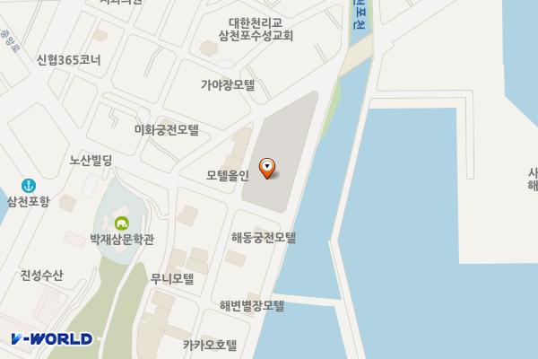 팔포매립지 주차장(장애인) 위치 지도 — 경상남도 사천시 목섬길 141 (서금동)