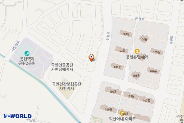 사천신흥주유소 위치 지도 — 경상남도 경상남도 사천시 용현면 진삼로  585