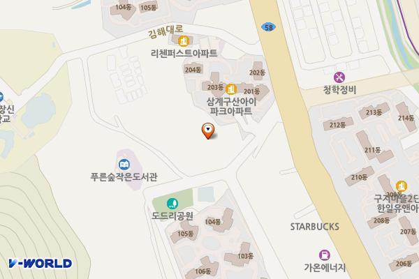 김해시노인종합복지관 화장실 위치 지도 — 경상남도 김해시 김해대로1902번길 12 (구산동)