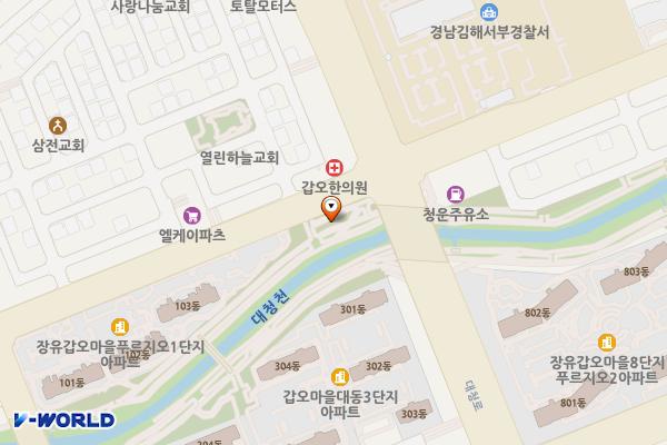 수변공원(1) 위치 지도 — 경상남도 김해시 계동로 162 (대청동)