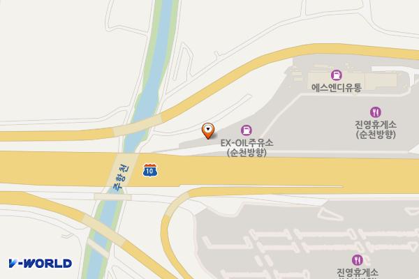 (주)경인석유 고속도로 진영(상)주유소 위치 지도 — 경상남도 김해시 진영읍 하계로96번길 44-49