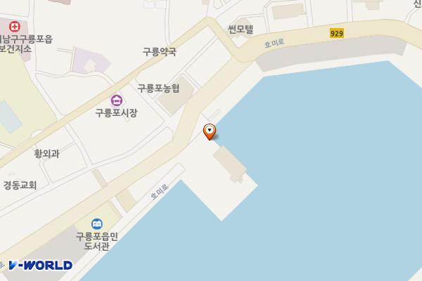 구룡포 내항 공영주차장 위치 지도 — 경상북도 포항시 남구 구룡포읍 호미로 222