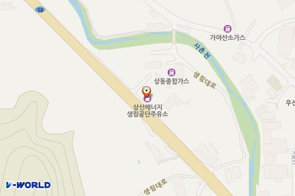 상신에너지(주) 생림공단주유소 위치 지도 — 경상남도 김해시 생림면 생림대로 560