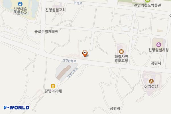 진영중구소공원 위치 지도 — 경상남도 김해시 진영읍 진영산복로 89