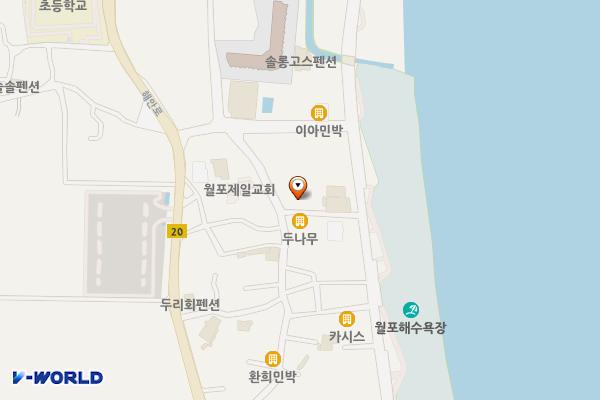 월포5 공영주차장 위치 지도 — 경상북도 포항시 북구 청하면 용두리 431-5