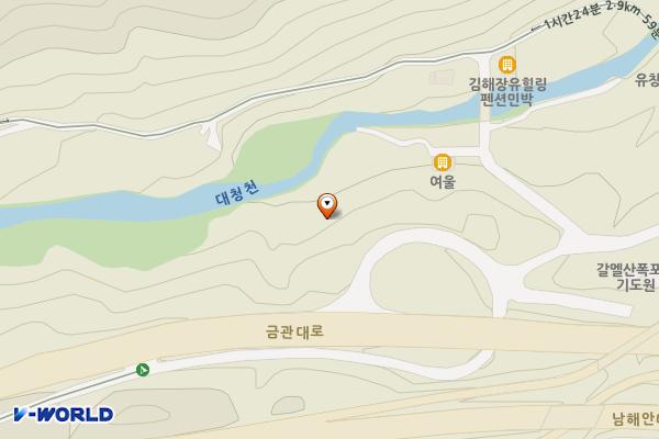 일루소(산까치) 공중화장실 위치 지도 — 경상남도 김해시 대청동 산109-3
