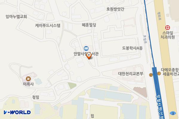 호원동안말 위치 지도 — 경기도 의정부시 호원동 247-77