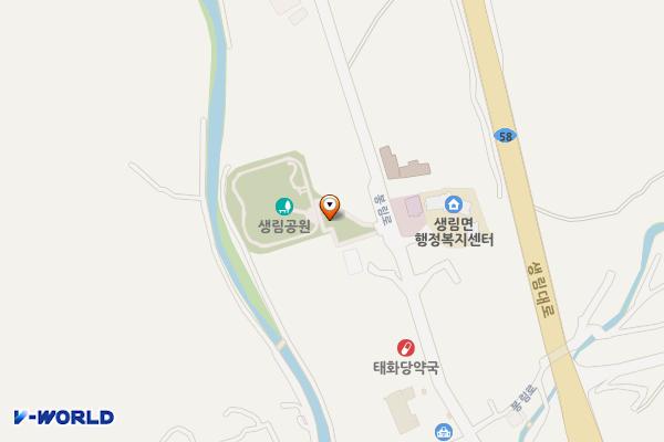 생림공원 위치 지도 — 경상남도 김해시 생림면 봉림리 631-1